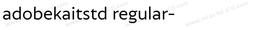 adobekaitstd regular字体转换